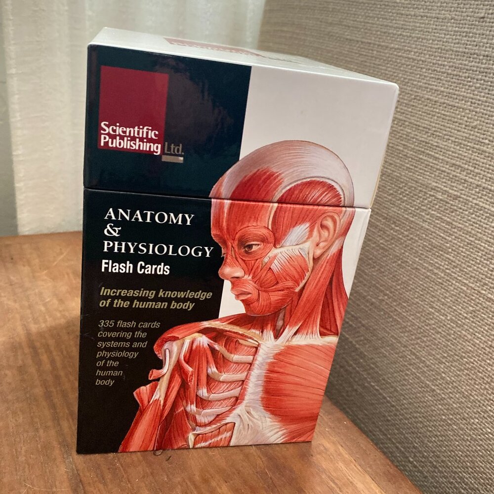 Scientific Publishing Anatomy & Physiology Flash Cards - Red